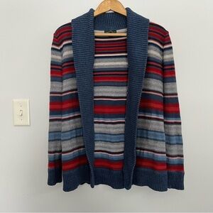 LRL Ralph Lauren Jeans Co Womens Size M Indian Navajo Striped Open Front